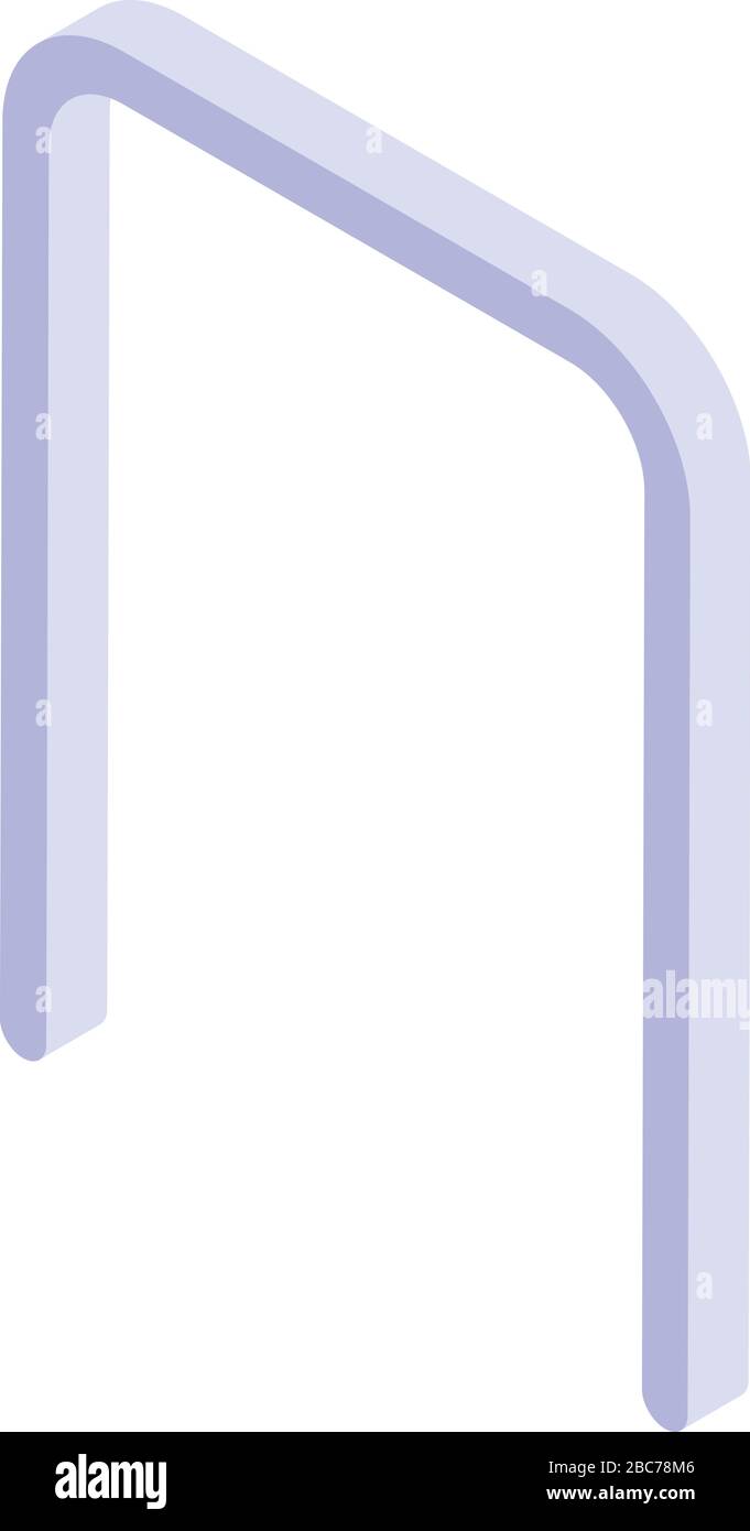 Croquet gate icon, isometric style Stock Vector
