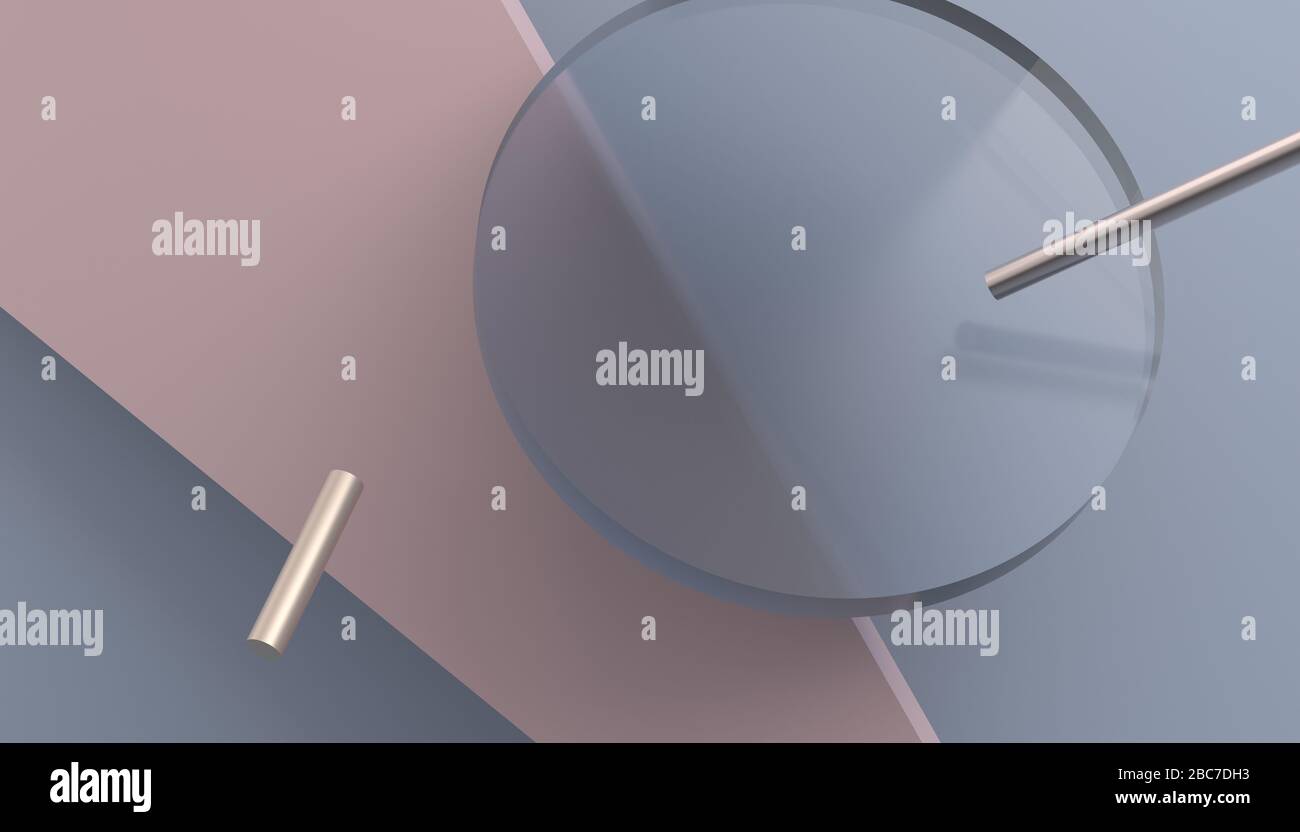 Abstract 3d render, background with geometric shapes, modern graphic ...