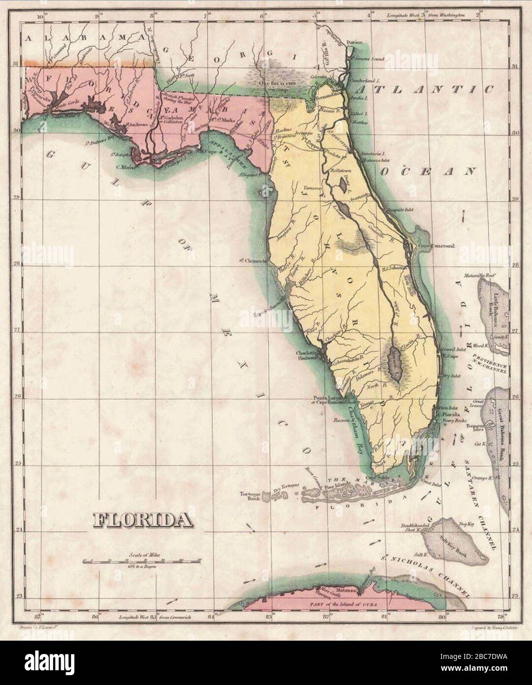Under Spanish Rule Florida Was Divided By The Natural Separation