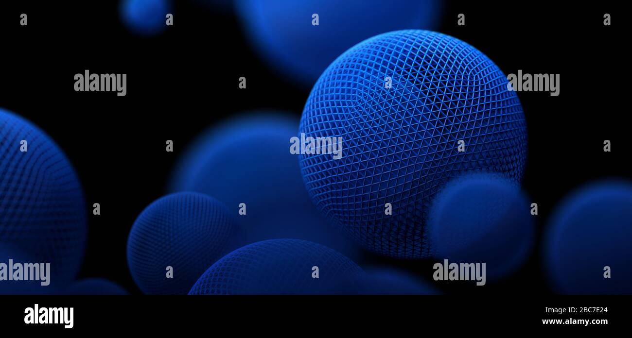 Abstract 3d rendering of geometric shapes. Modern background design ...