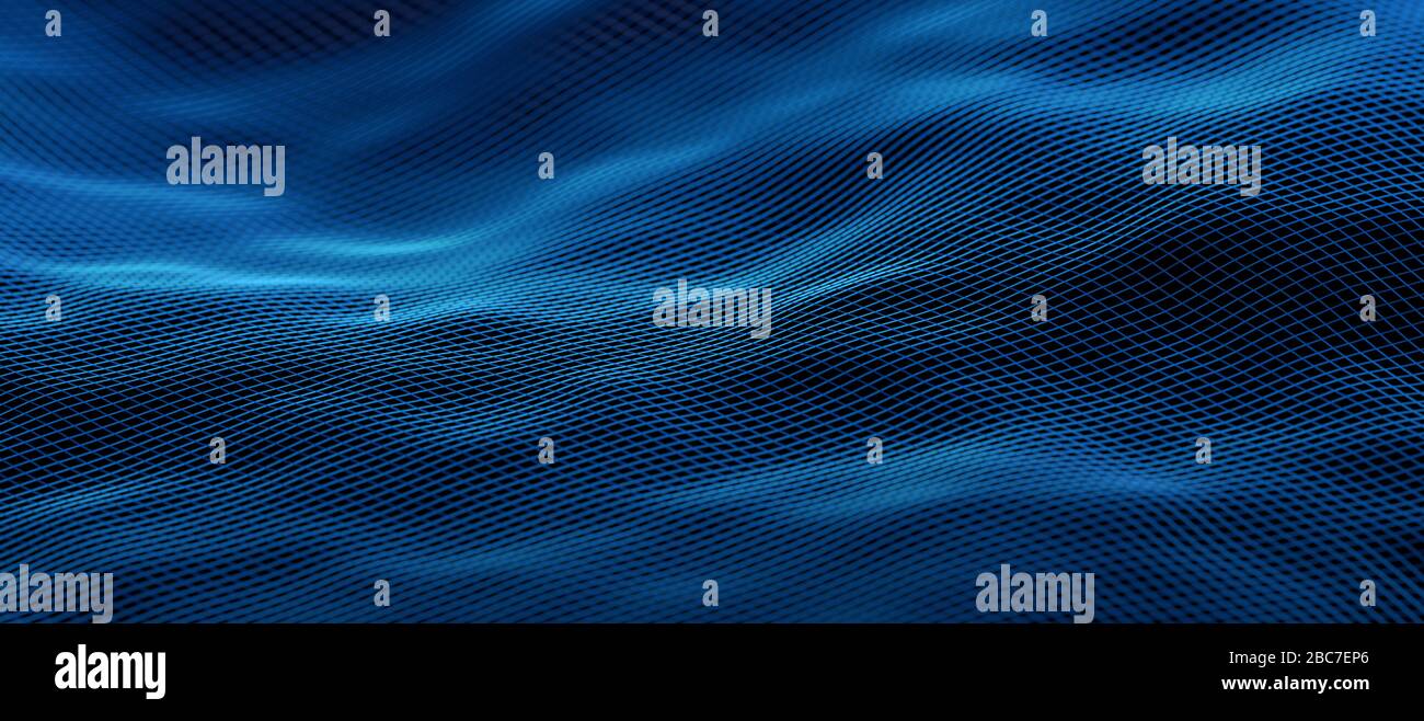 Abstract 3d rendering of technological surface. Modern background design Stock Photo