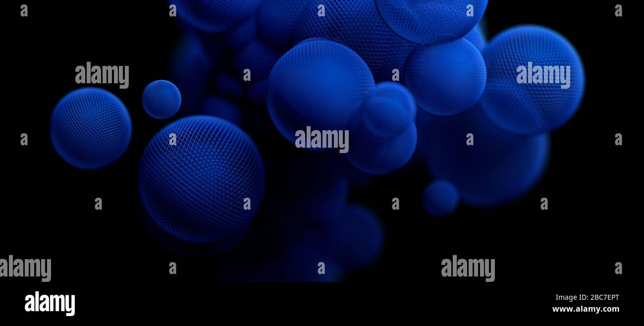 Abstract 3d rendering of geometric shapes. Modern background design ...