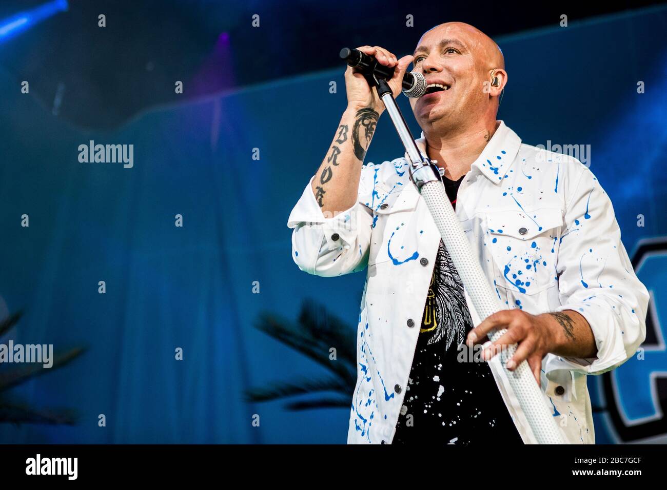 Jelling, Denmark. 25th, May 2018. The Danish eurodance group Aqua ...