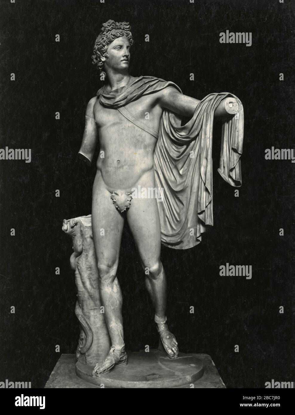 Apollo said of Belvedere, Greek marble sculpture, Vatican Museums, Rome, Italy 1910s Stock Photo