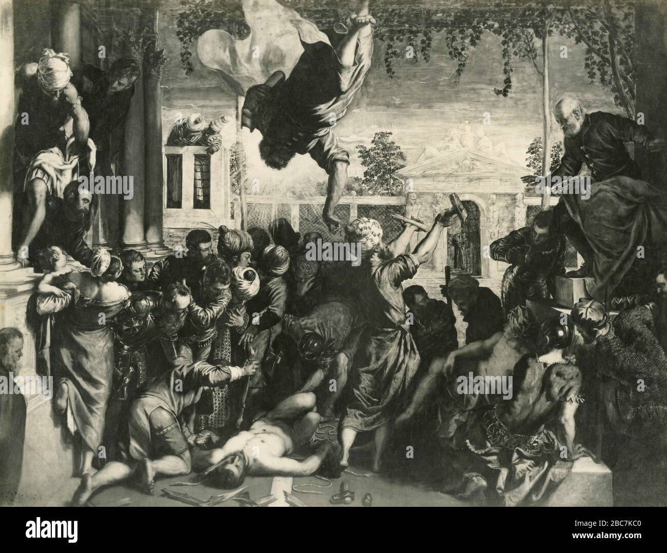 S. Mark frees a slave from the execution, painting by Tintoretto, Belle ...