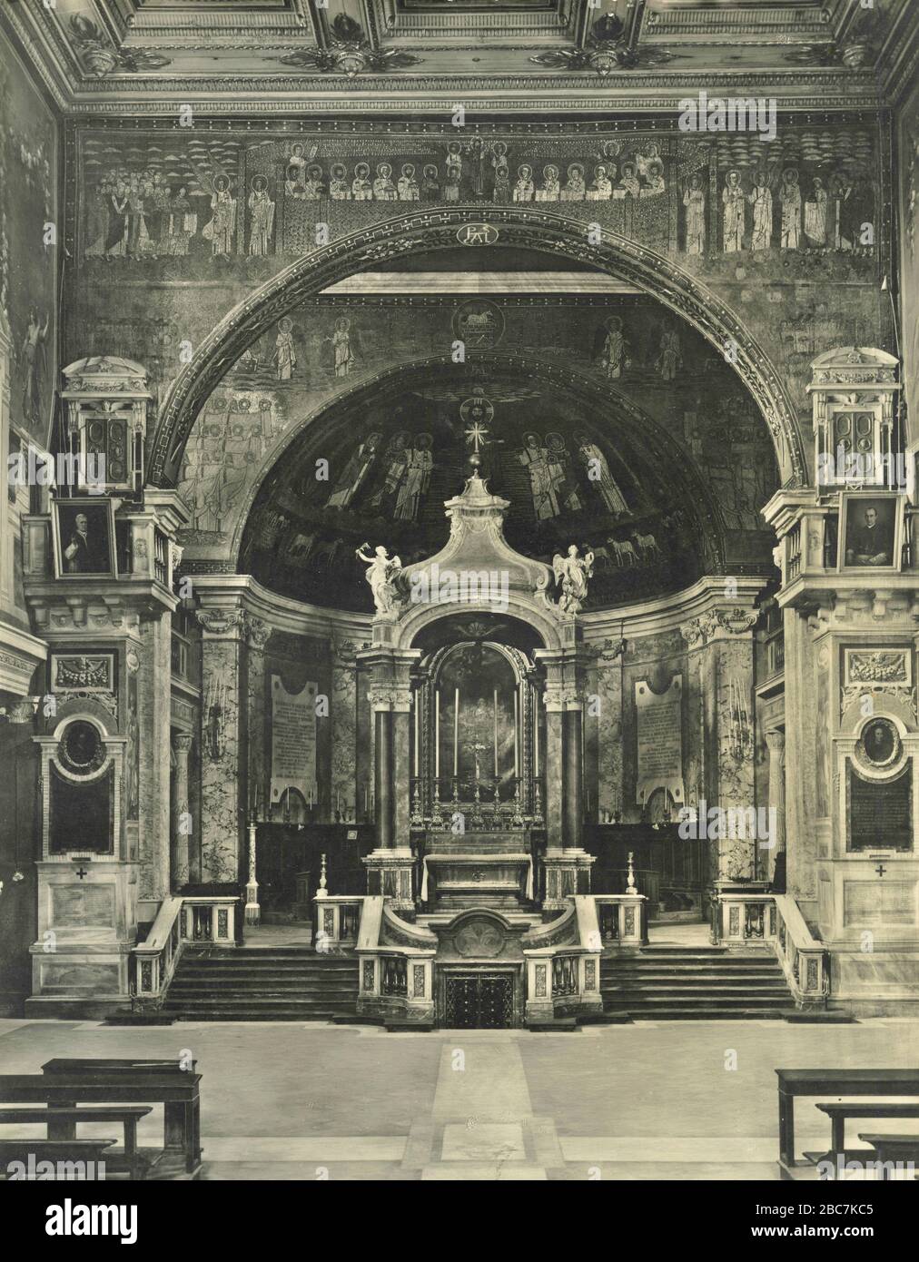 The Tribune of S. Prassede church, Rome, Italy 1920s Stock Photo