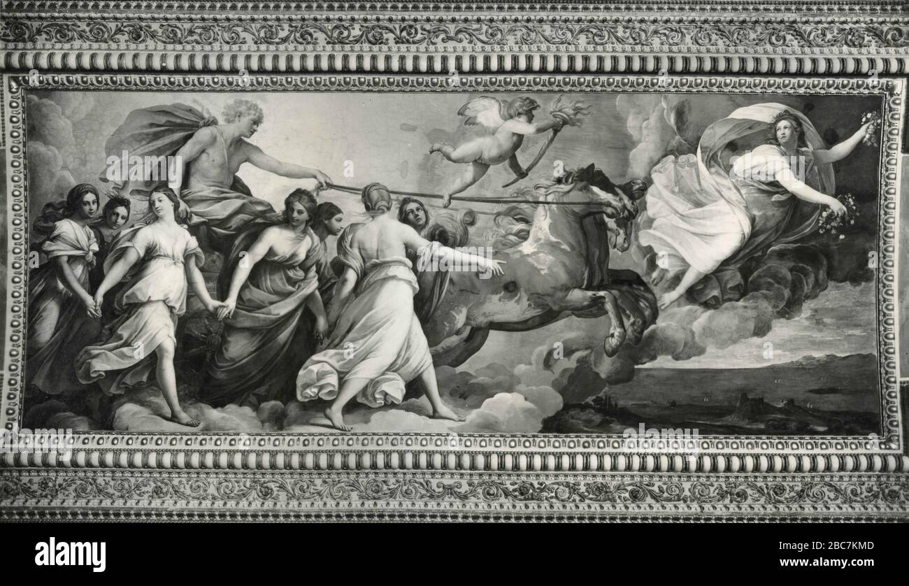 Aurora, painting by Italian artist Guido Reni, Pallavicini Palace, Rome