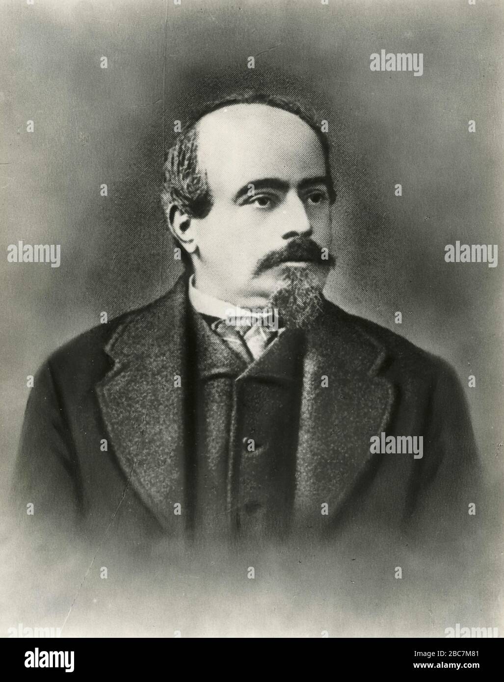Portray of Italian scientist and surgeon Alfonso Giacomo Gaspare Conti, Pavia, Italy Stock Photo