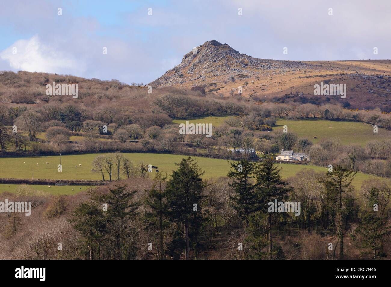 Sharptor on Bodmin Moor Stock Photo