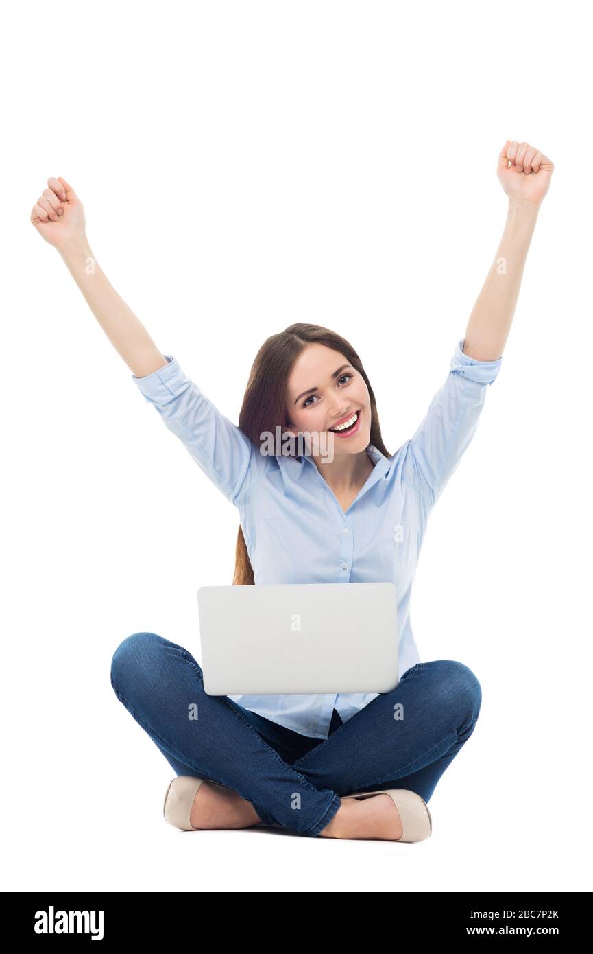 Shot attractive young woman sitting hi-res stock photography and images ...