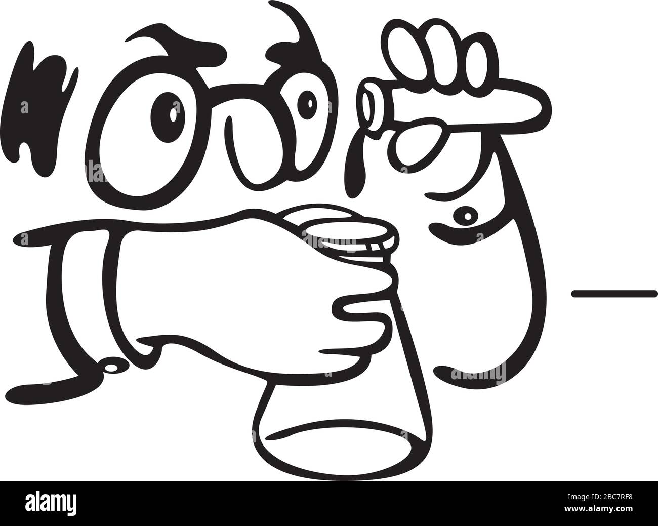 Conducts experiment Stock Vector Images - Alamy