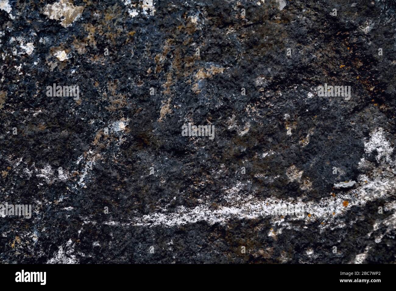 Granite black with white stripes background Stock Photo