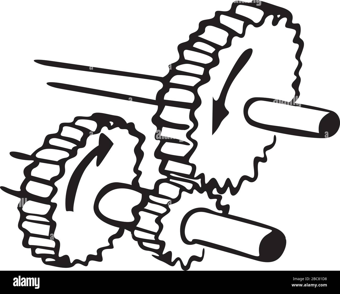 Gears in motion Stock Vector Images Alamy