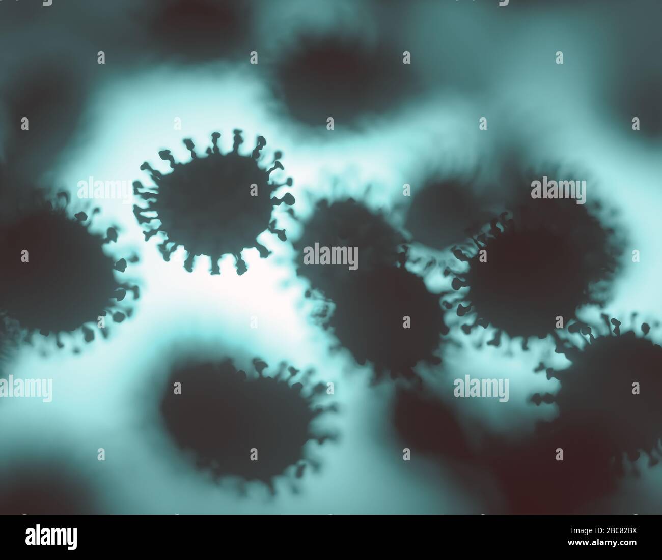 Viral structure. Viral particle is made up of a nucleus of nucleic acid