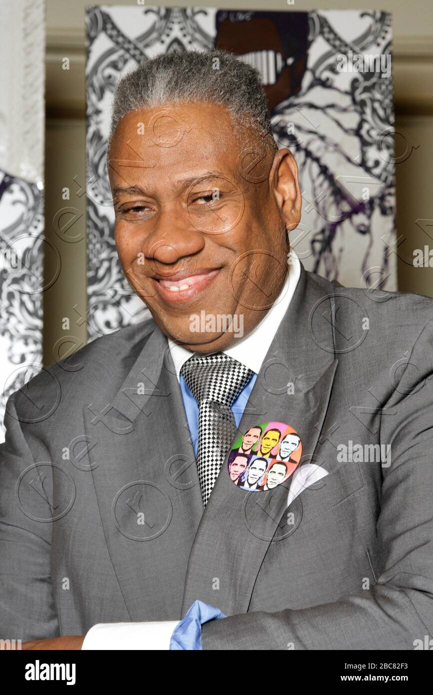 Portraits of fashion magnate and Vogue editor-at-large Andre Leon ...