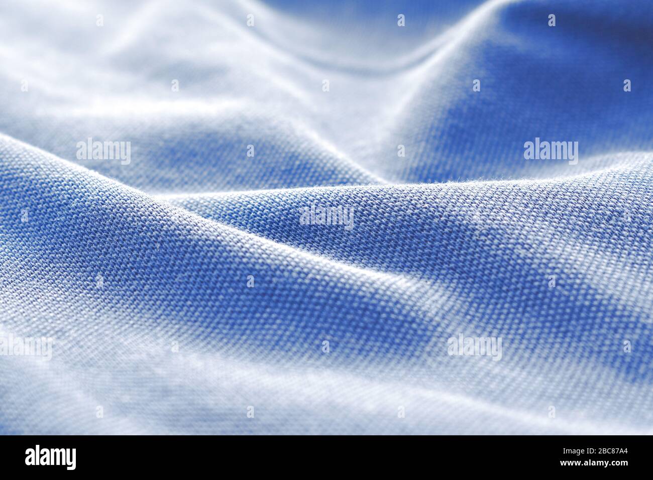 close up of blue fabric background and texture Stock Photo - Alamy