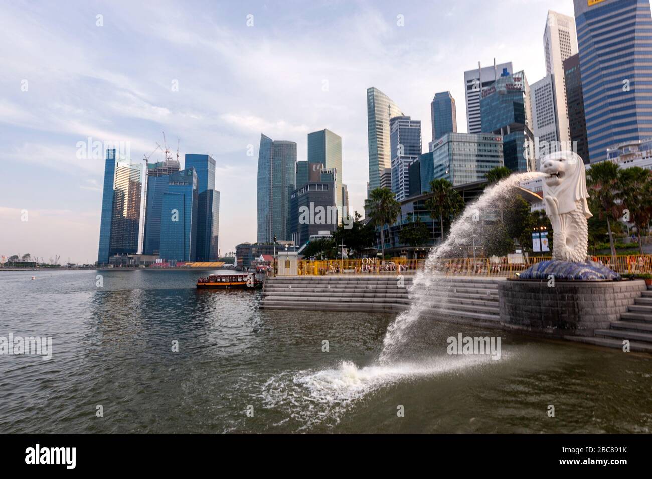 The Merlion is the official mascot of Singapore Stock Photo