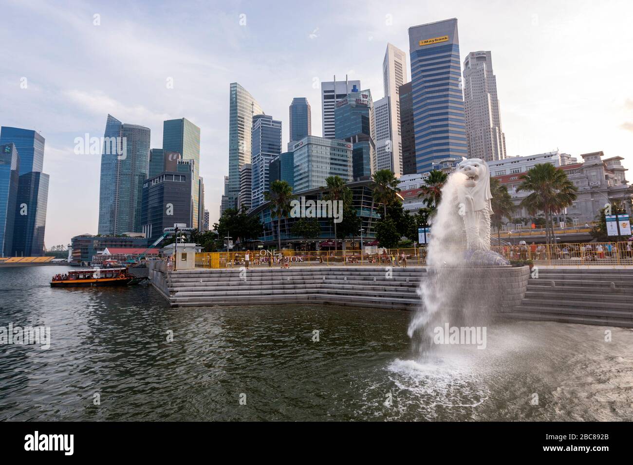 The Merlion is the official mascot of Singapore Stock Photo