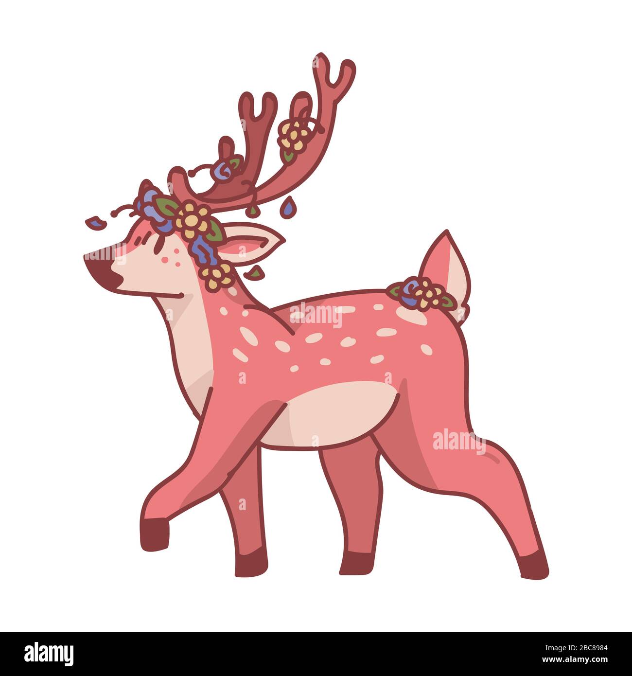 For Sale: Pink Fawn Logo Design