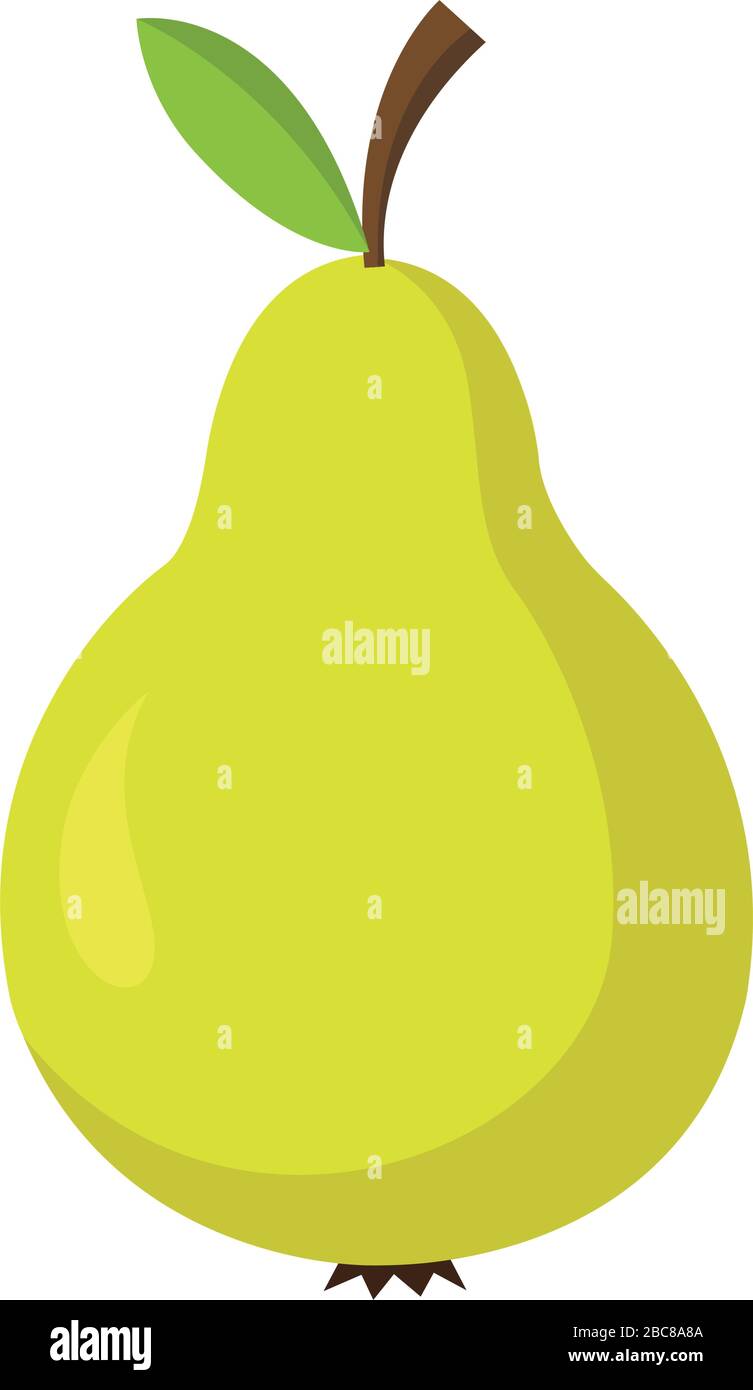 Pear fruit icon image vector illustration flat design Stock Vector