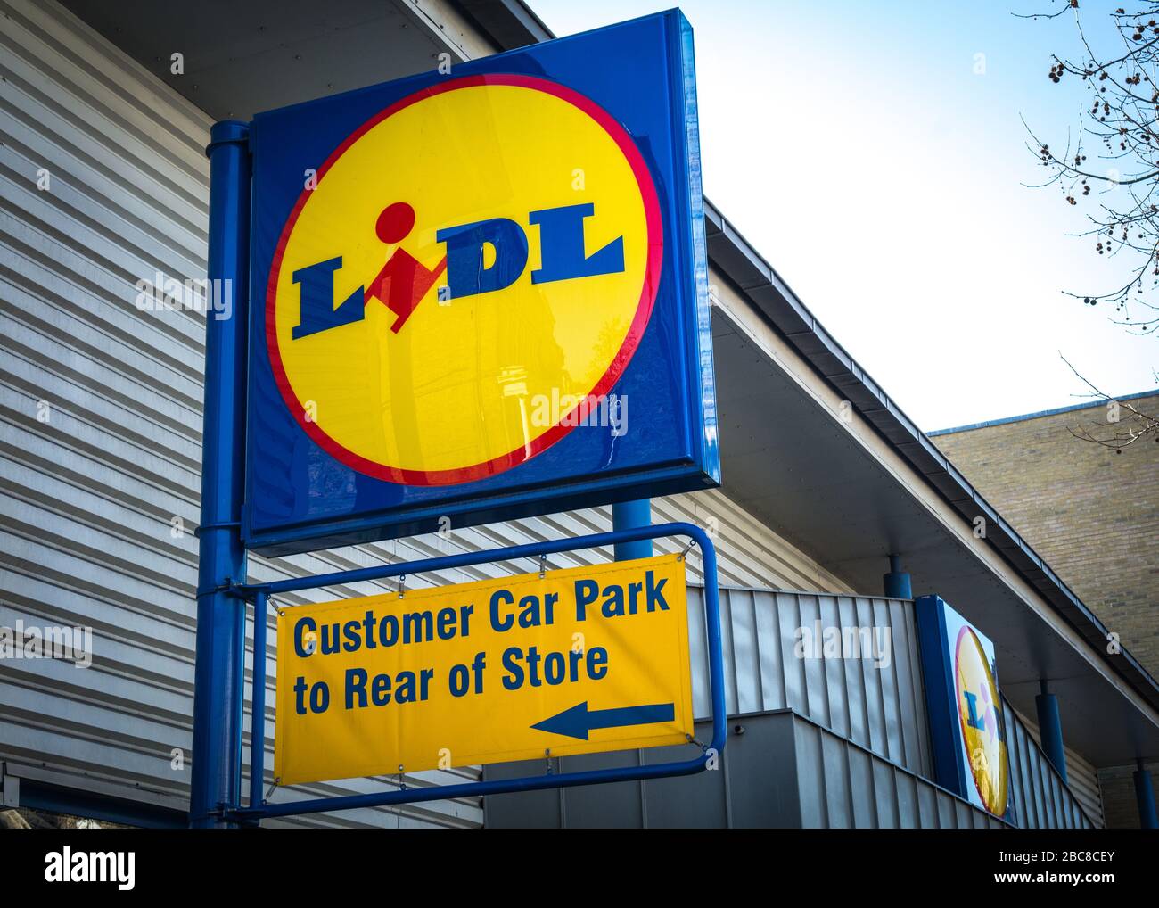 Lidle store logo, south west London- 2019 Stock Photo