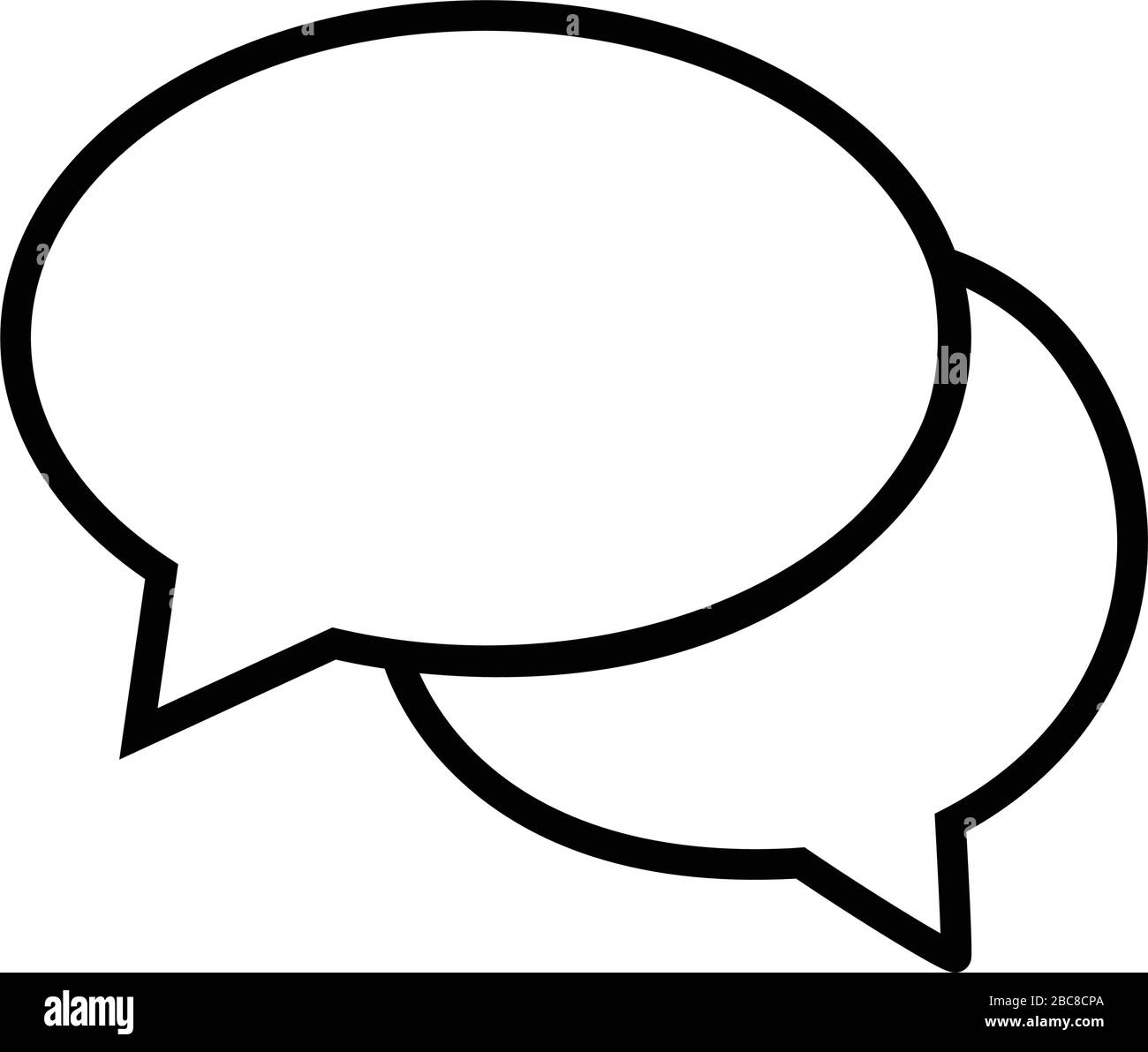 Speech bubble icon communication vector illustration eps 10 Stock ...