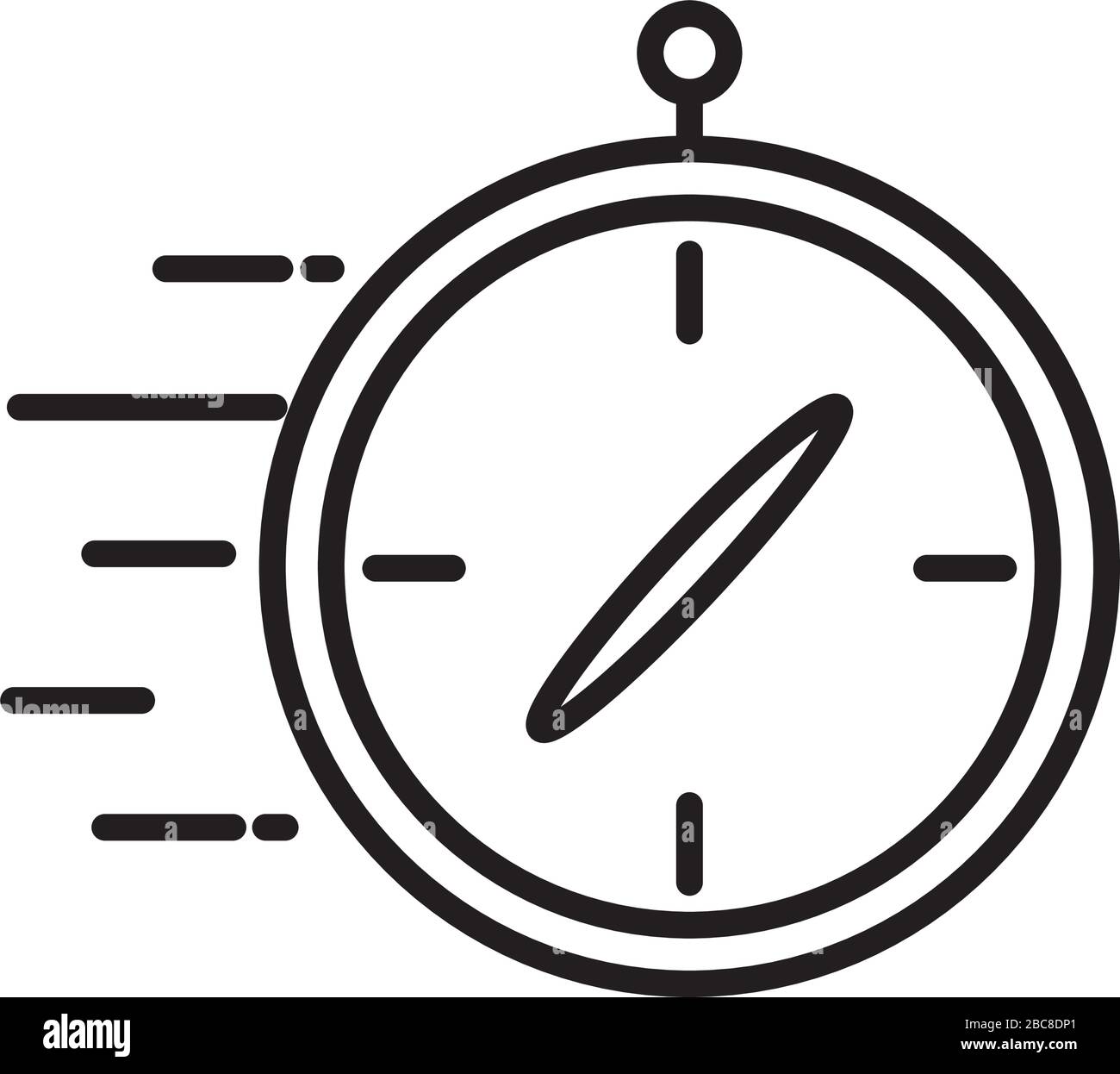 Isolated compass line style icon vector design Stock Vector Image & Art ...