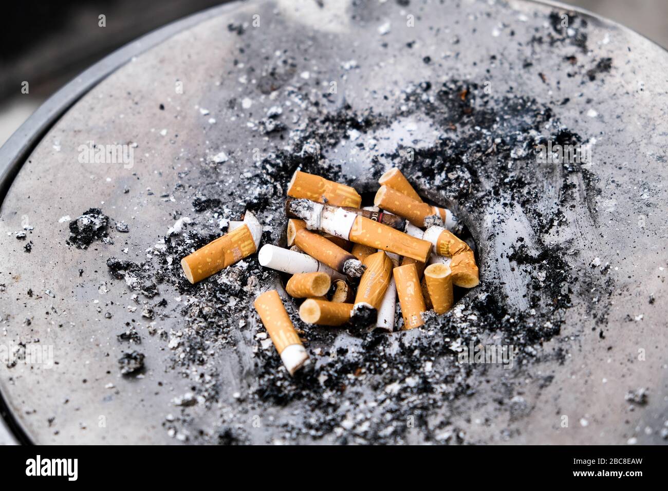 Cigarettes smokers ashtray health hires stock photography and images