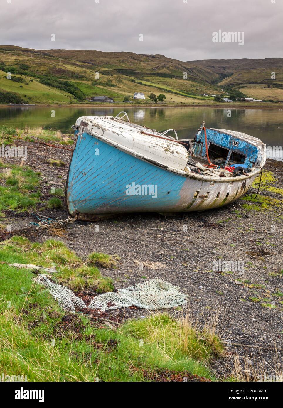 Beached Boats, Loch Harport, Isle of Skye, Scotland Stock Photo - Alamy