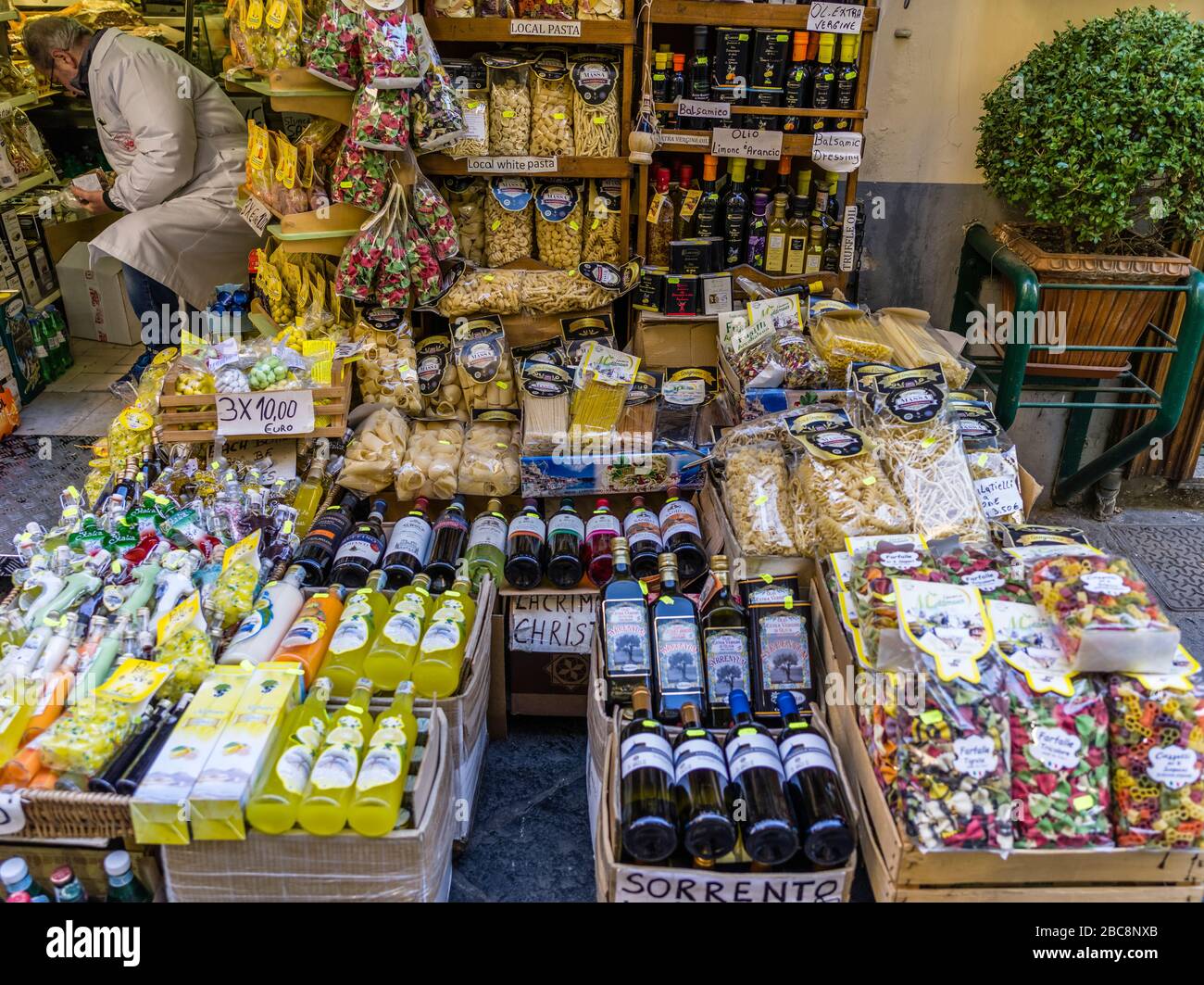 Grocery store in Sorrento Stock Photo