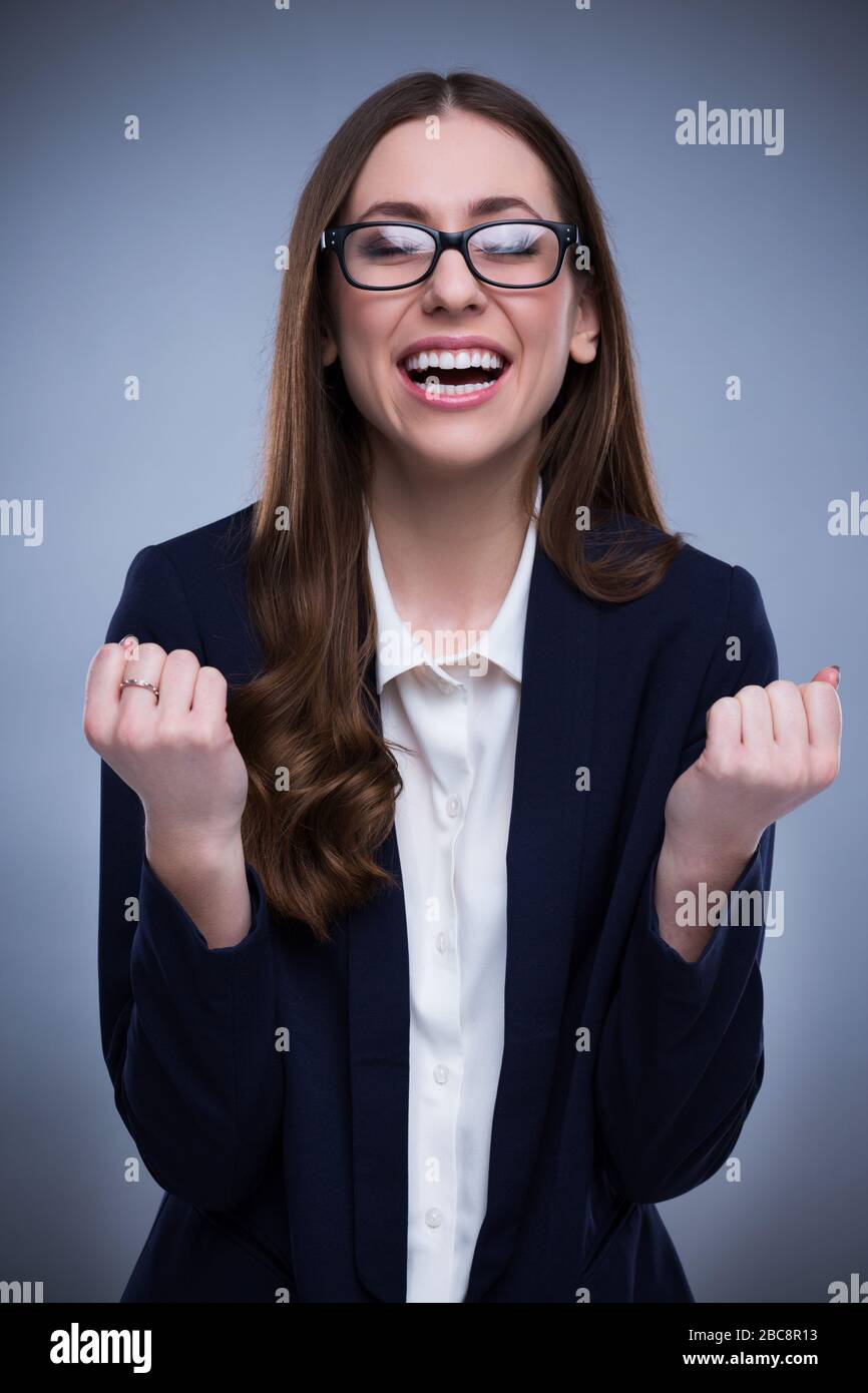 Young business woman Stock Photo