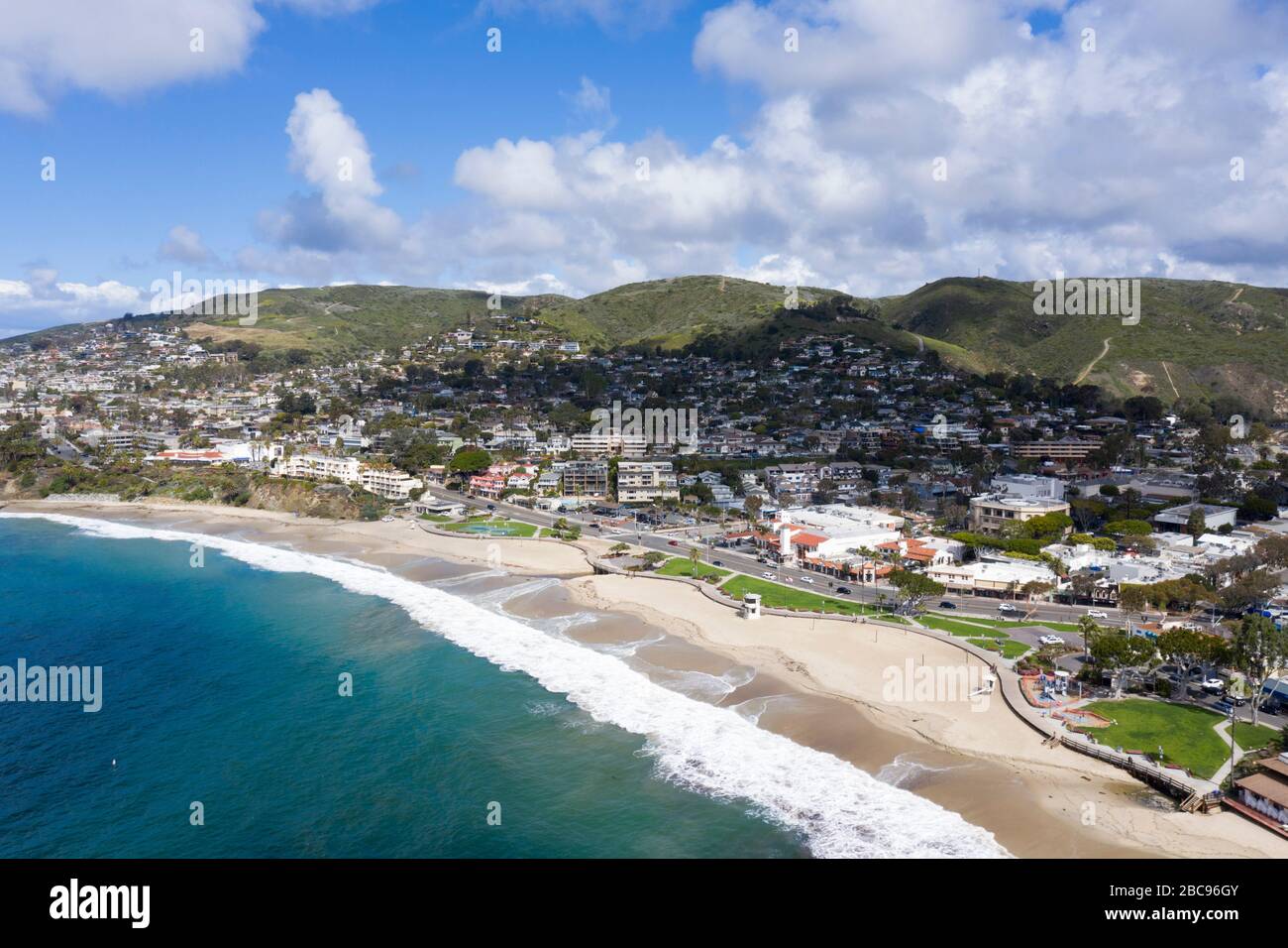 Aerial views of Laguna Beach, California Stock Photo