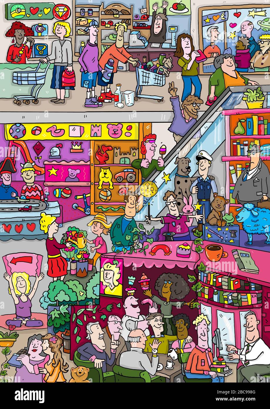 Hidden object, department store Stock Photo Alamy