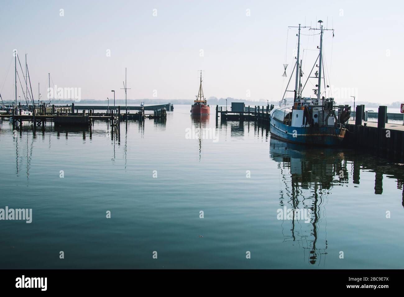 Harbor in Maasholm Bad, Schleswig Holstein Stock Photo - Alamy