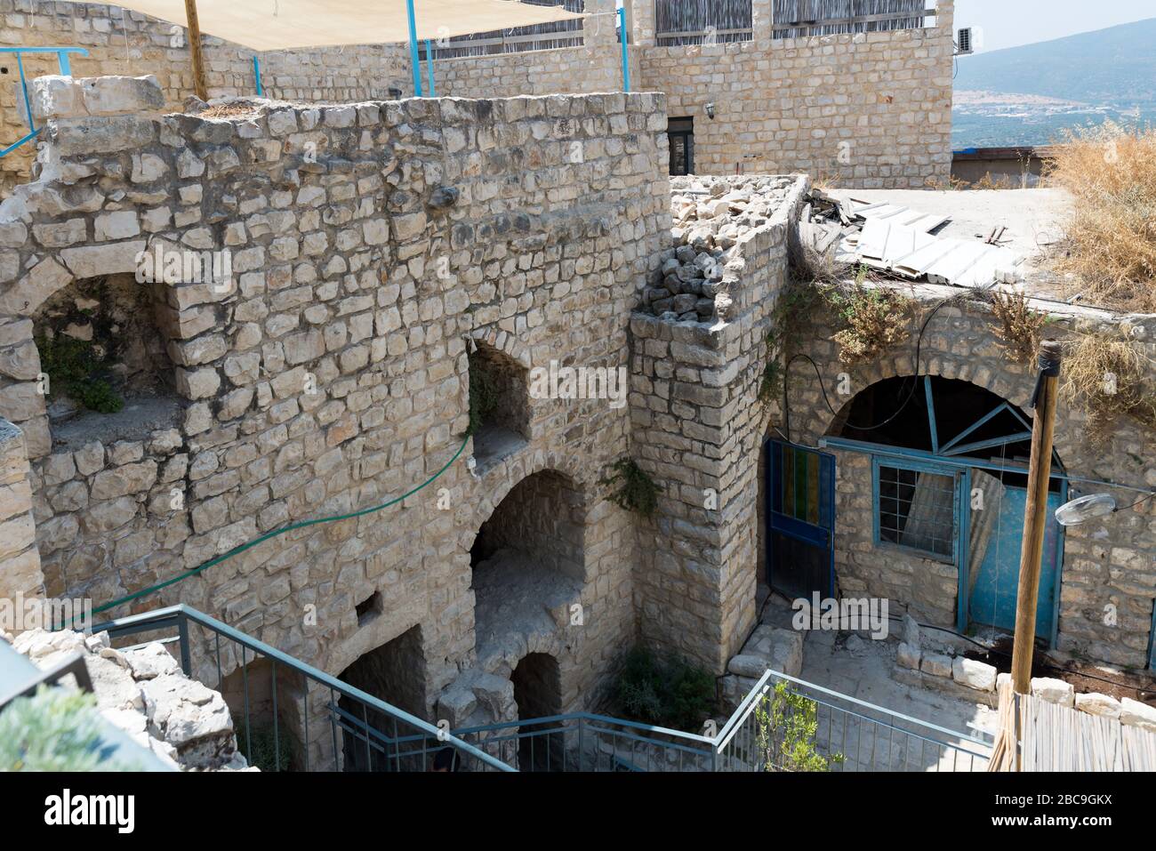 Visiting Safed in Galilee, Northern Israel Stock Photo