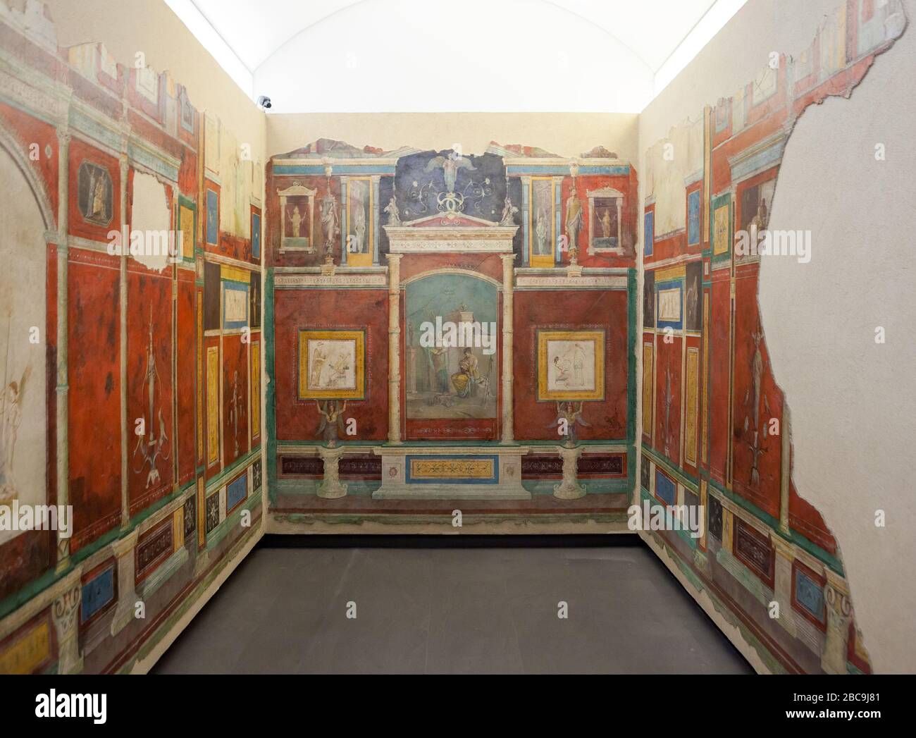 Frescoes of Villa Farnesina. Rome Italy Stock Photo