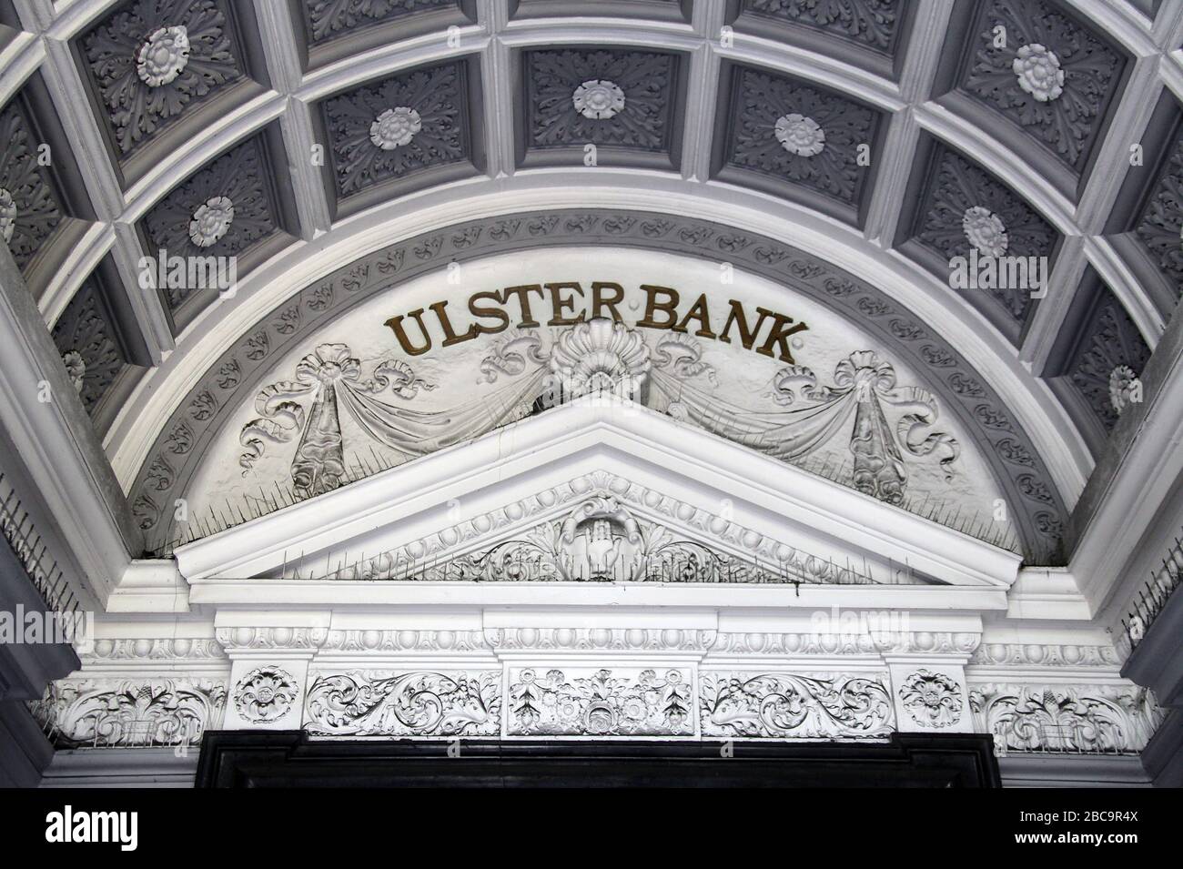 Old Ulster Bank building in Dublin Stock Photo