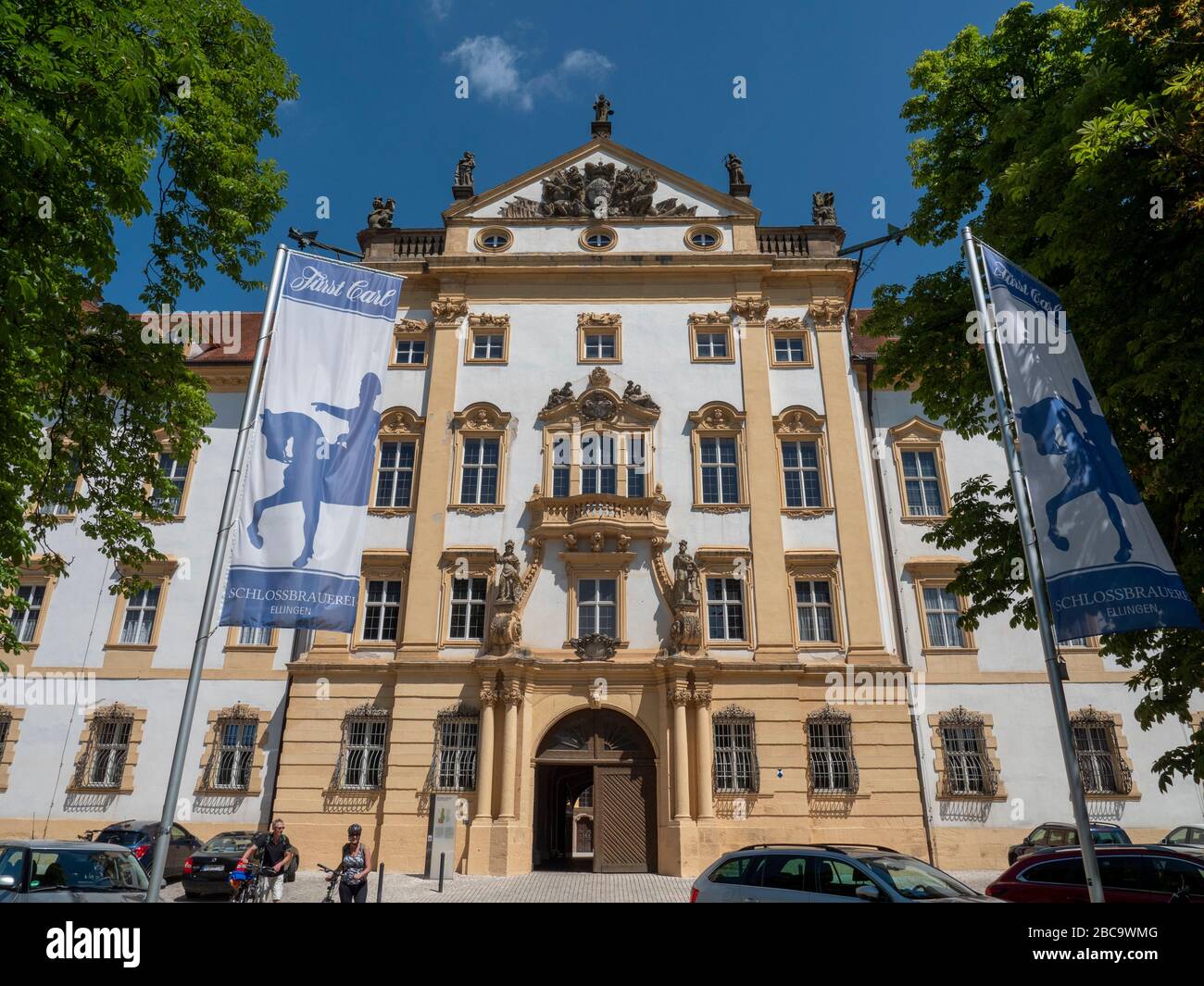 Ellingen Castle, Weissenburg, Franconia, Bavaria, Germany Stock Photo ...