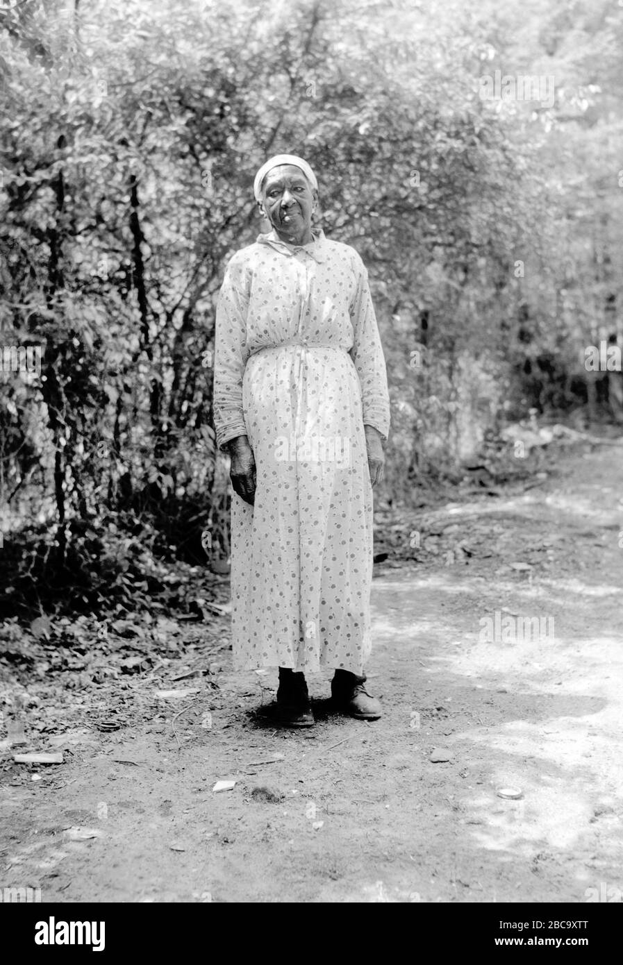 Josephine Hill, ex-Slave, Full-Length Portrait, Alabama, USA, from Federal Writer's Project, Born in Slavery: Slave Narratives, United States Work Projects Administration, 1937 Stock Photo