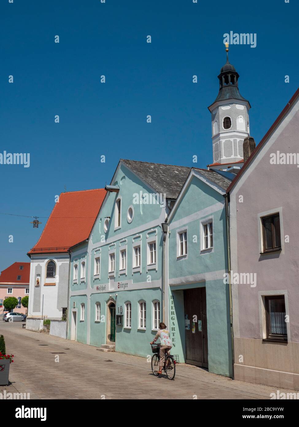 Altstadt Dietfurt an der Altmuehl, Upper Palatinate, Bavaria, Germany Stock Photo