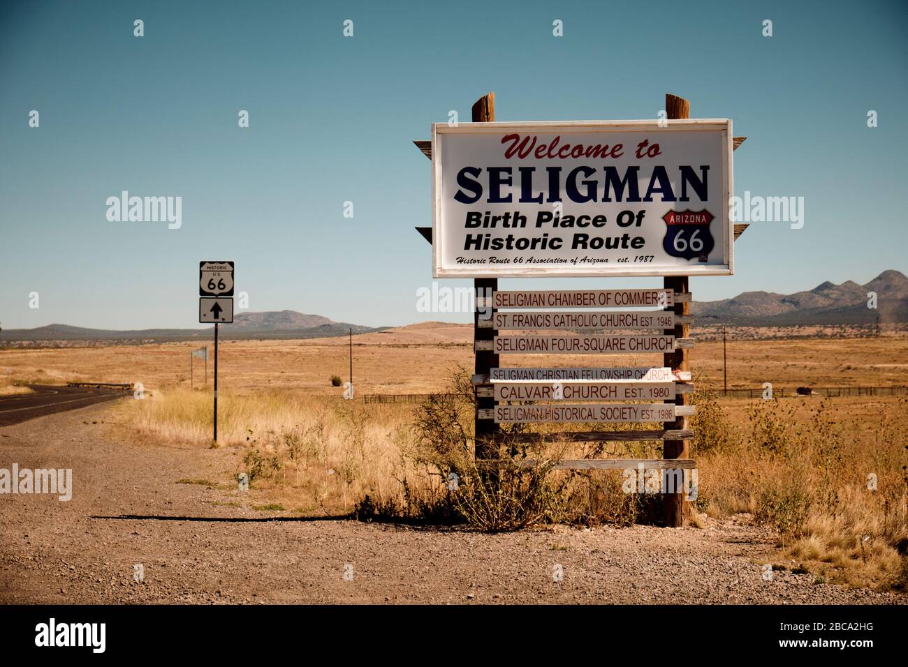 USA, United States of America, California, Arizona, Route 66, Historic Route  66, Seligman, Kingman, Williams,Hackberry Stock Photo - Alamy