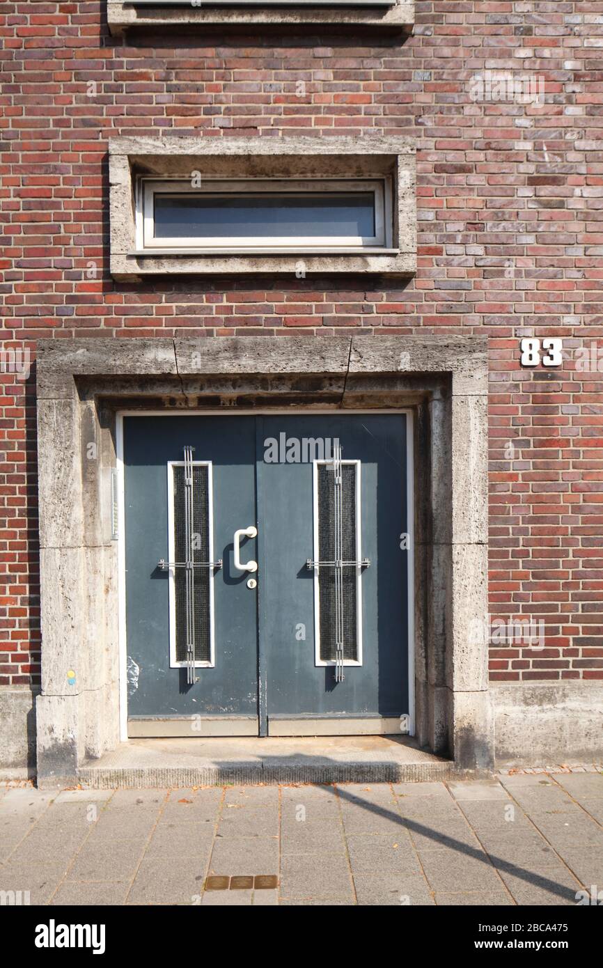 Modern brick residential building, Bremerhaven-Geestemünde, Bremerhaven, Bremen, Germany, Europe Stock Photo