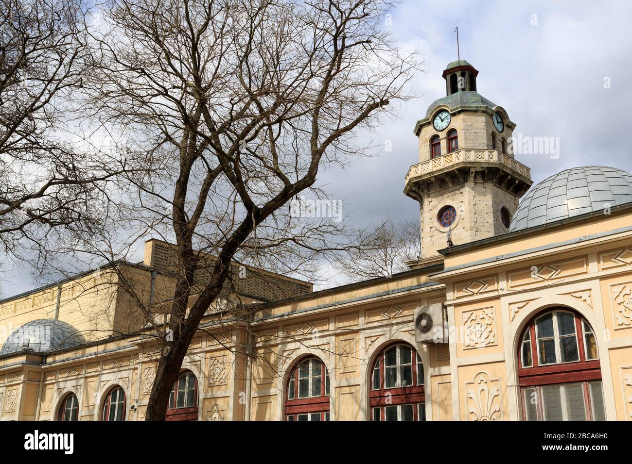 Clock Tower in St. Cyril Sqaure, Varna, Homonymous Province, Bulgaria