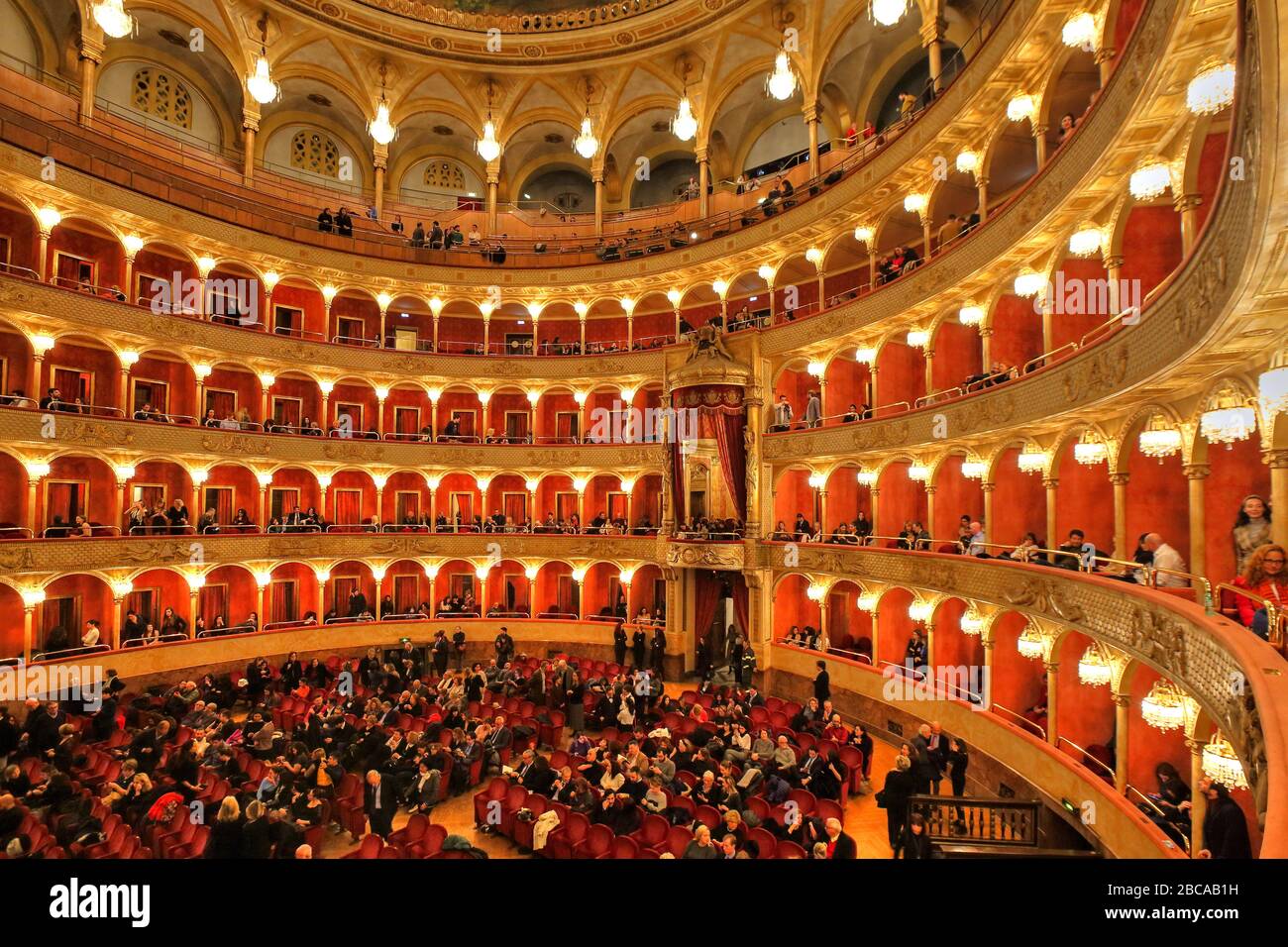 Hall of the Opera House, Teatro del Opera, Teatro Costanzi, Rome, Lazio,  Central Italy, Italy Stock Photo - Alamy