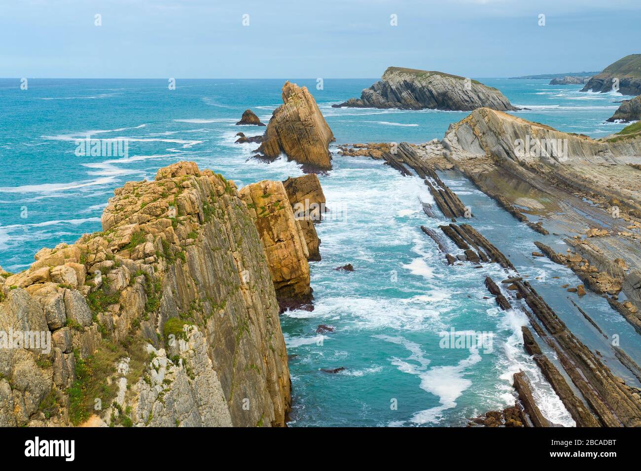 Spain, north coast, Cantabria, Costa Quebrada, Geopark Stock Photo