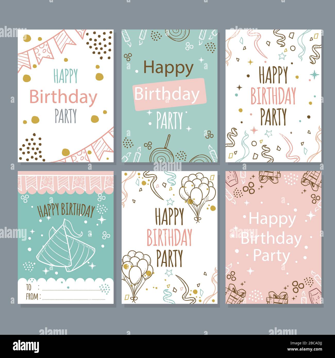 Happy Birthday Invitation Card Template Stock Vector Image Art Alamy Happy Birthday Invitation Card Template Stock Vector Image Art Alamy
