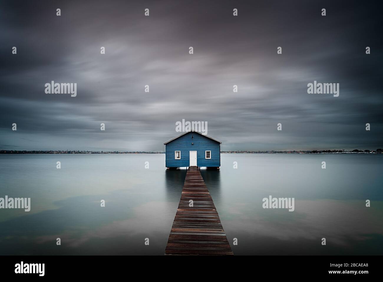Crawley Edge Boatshed, an iconic landmark in Perth, Western Australia Stock Photo