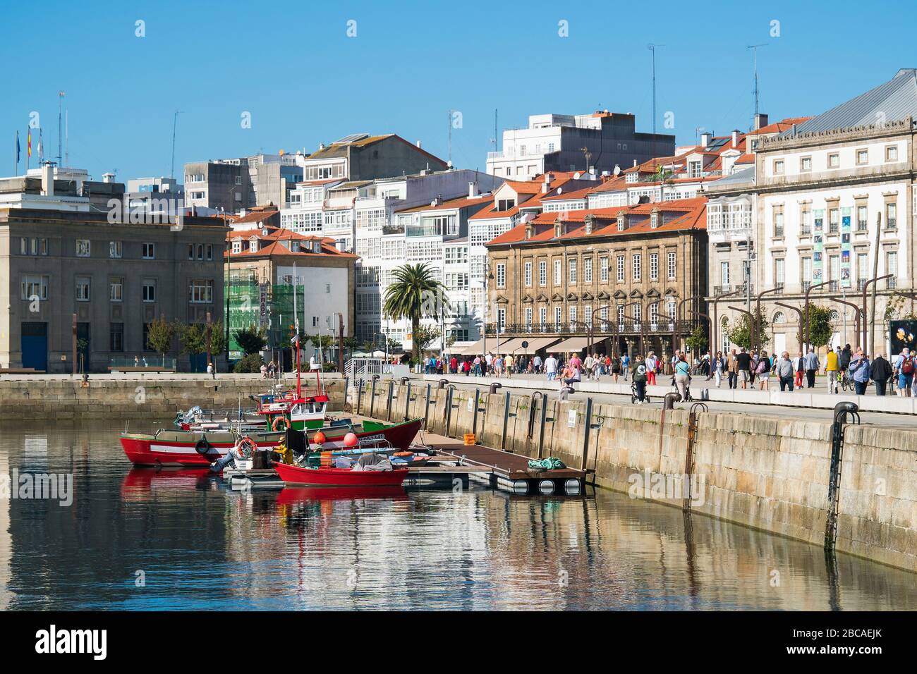 Spain, north coast, Galicia, A Coruña, La Coruña, Modernisme, Spanish Art Nouveau Stock Photo