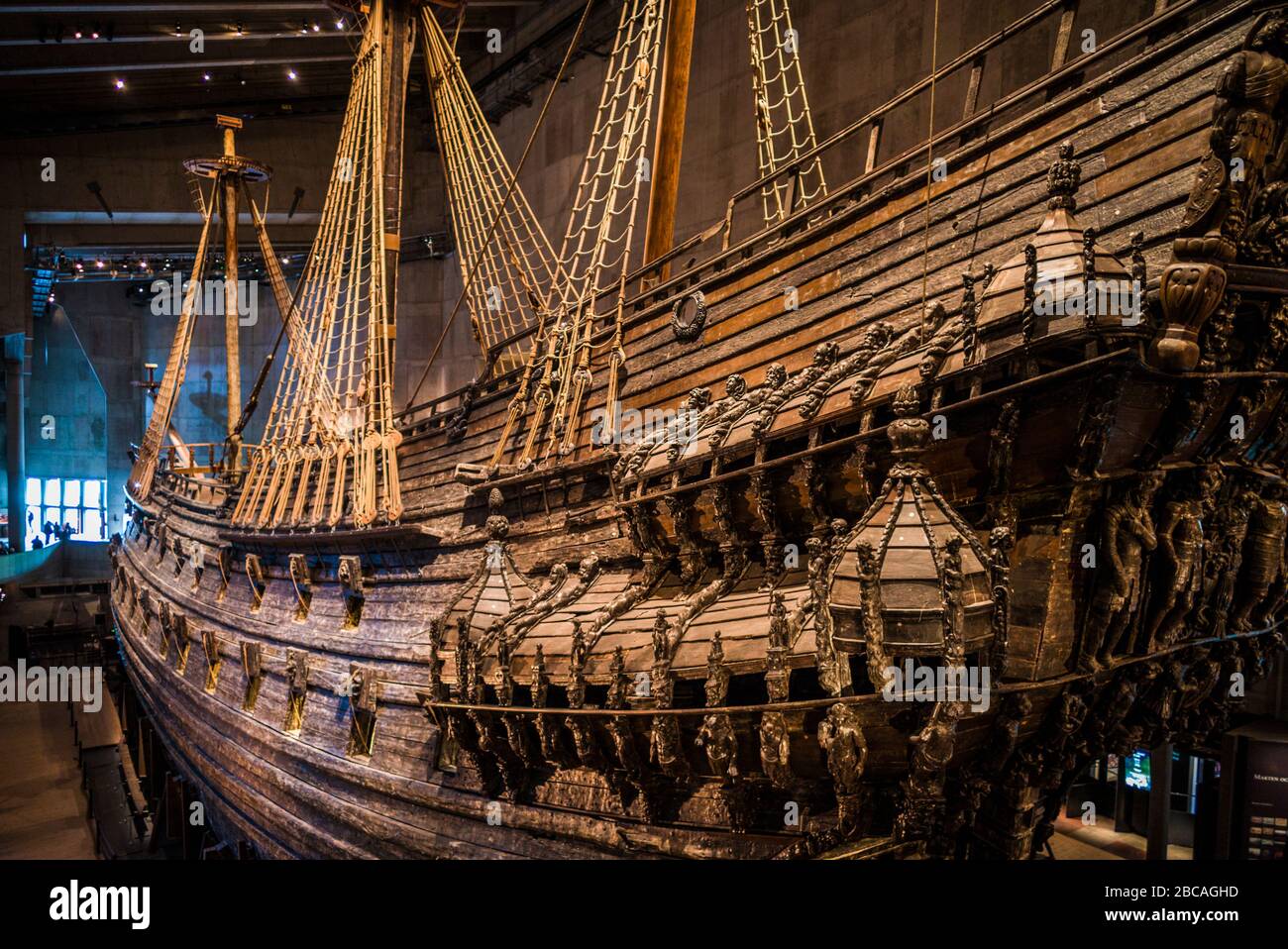 Sweden, Stockholm, Djurgarden, Vasamuseet, museum containing a 17th