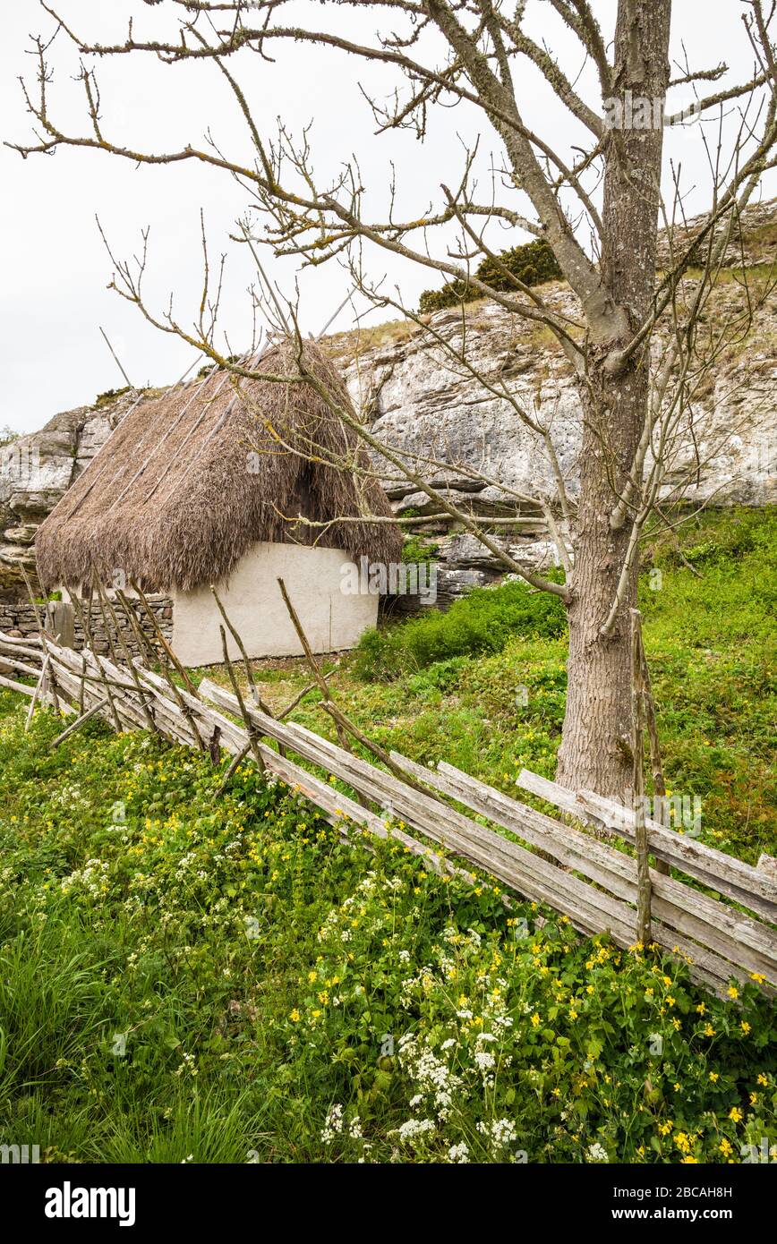 Sweden, Gotland Island, Sundre, farm building, southern Gotland Stock